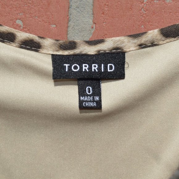 Torrid Leopard Print Chiffon Midi Dress Size 0 - Picture 8 of 8